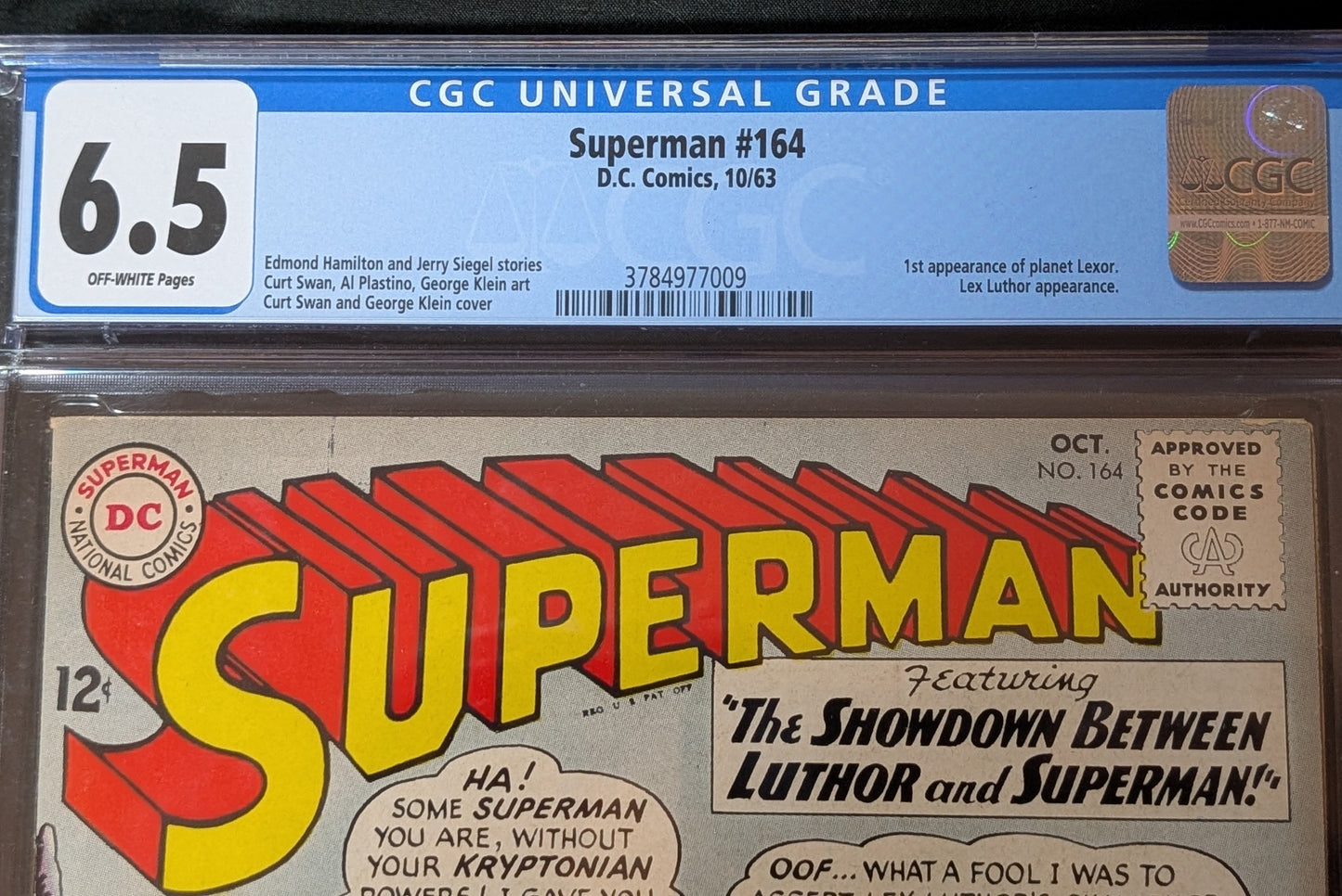 Superman #164 CGC 6.5