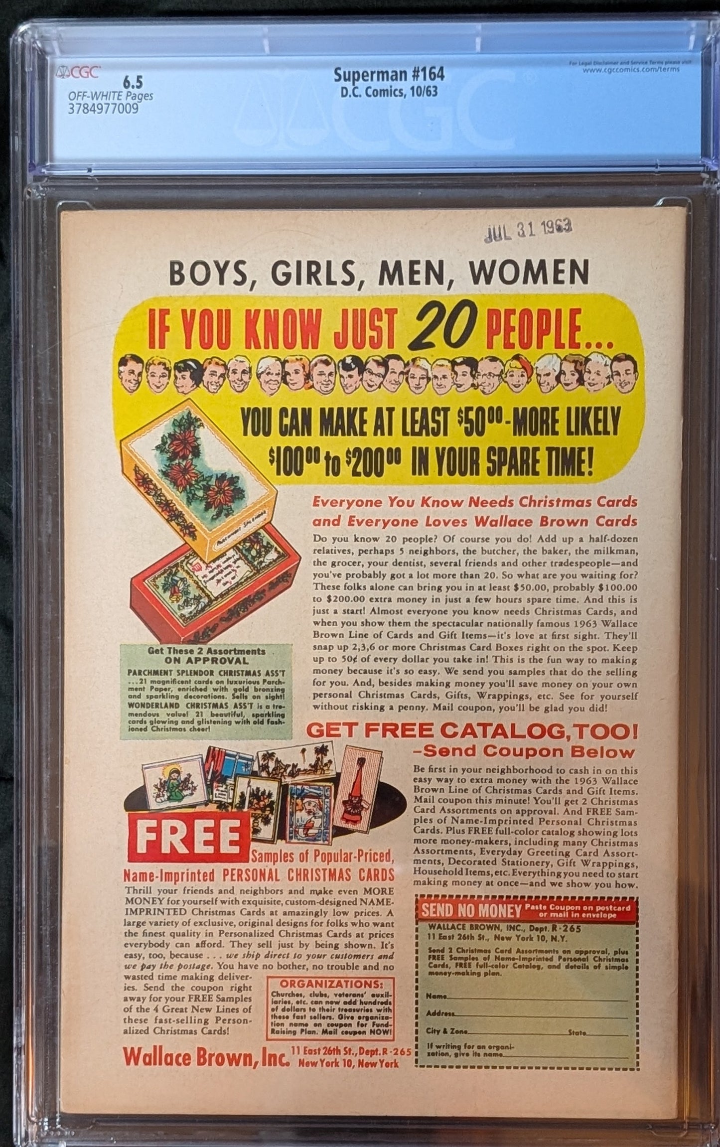 Superman #164 CGC 6.5