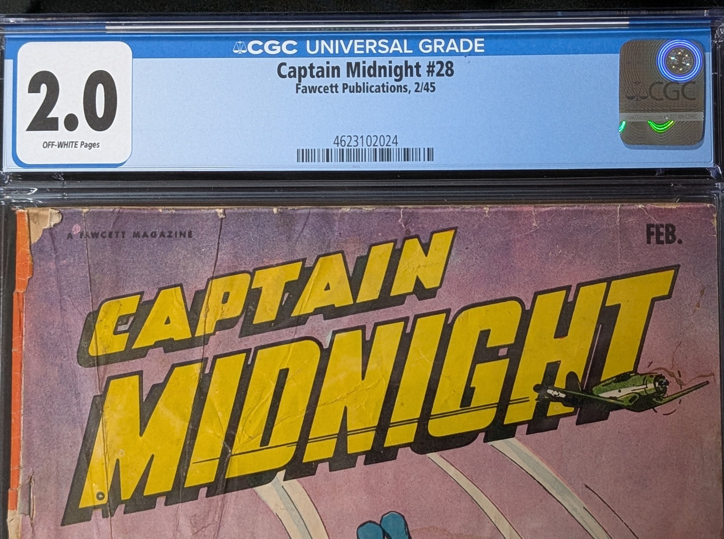 Captain Midnight #28 CGC 2.0